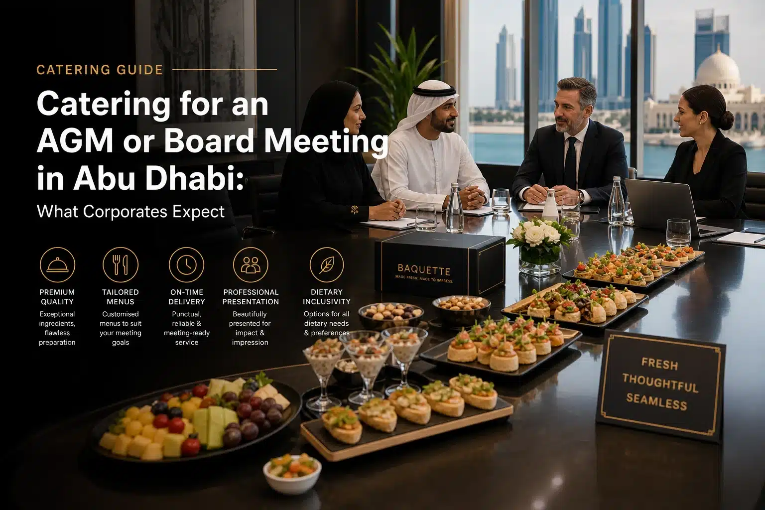 AGM or board meeting catering