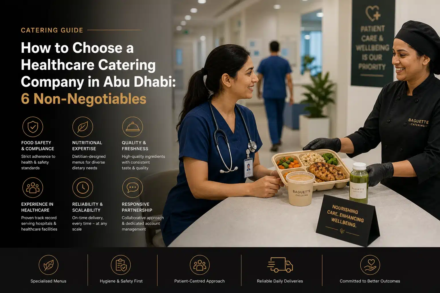 Choose a Healthcare Catering Company in Abu Dhabi: 6 Non-Negotiables